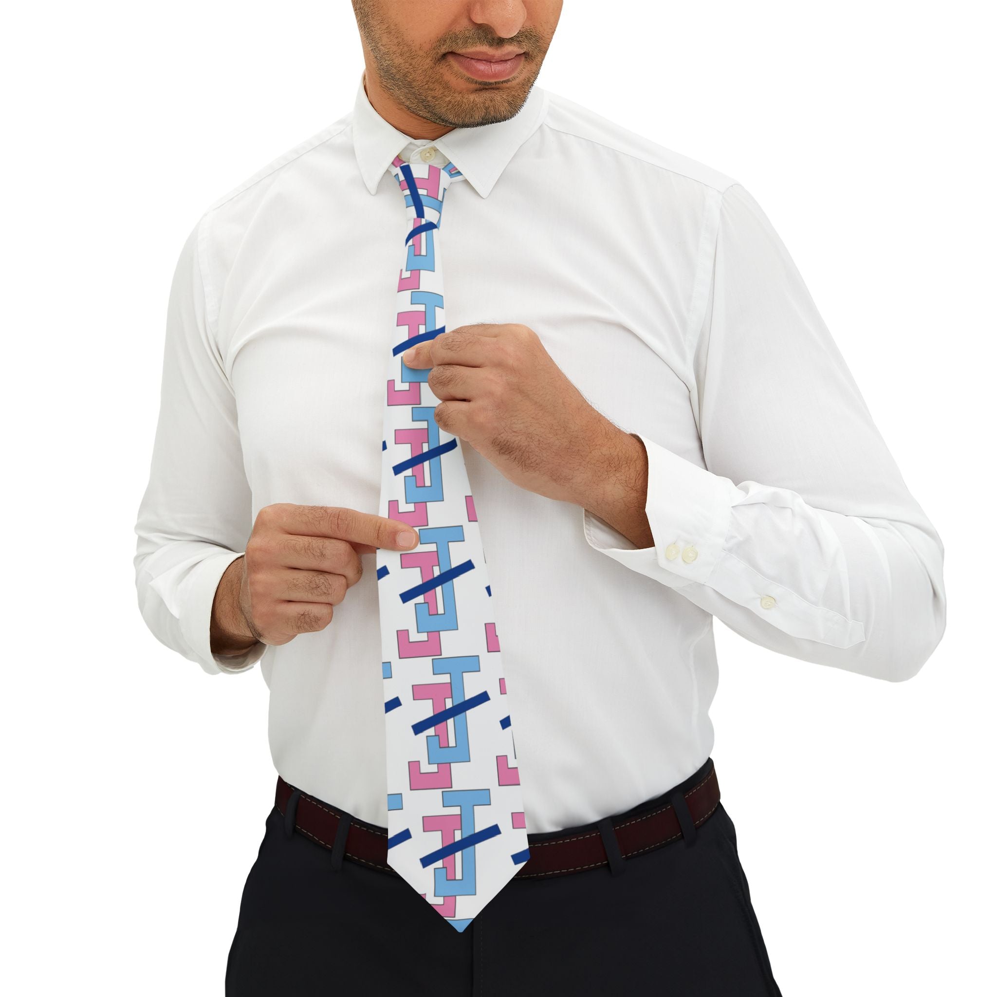 White JJ Necktie