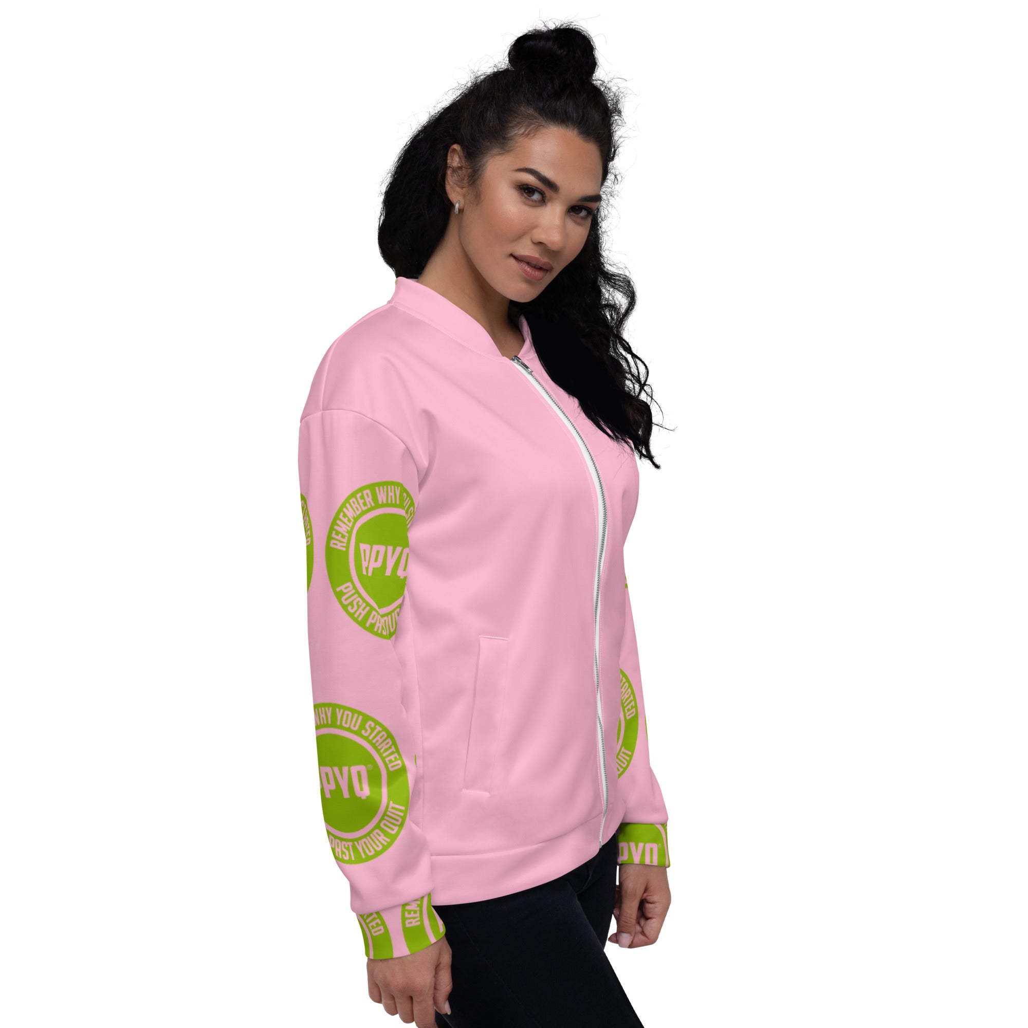 Pretty Pink & Green Bomber Jacket